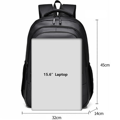 Tiered Compartment 20L PU Coated Business Laptop Backpack ODM