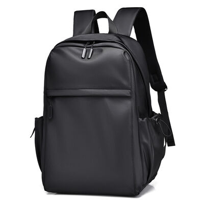Sleek Minimalist Laptop Backpack 17L PU Coated Zipper Closure Business