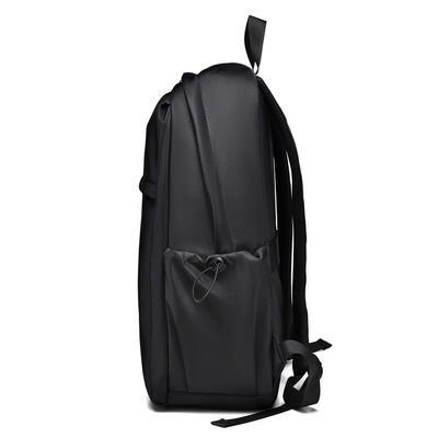 Sleek Minimalist Laptop Backpack 17L PU Coated Zipper Closure Business