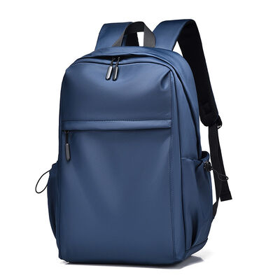 Sleek Minimalist Laptop Backpack 17L PU Coated Zipper Closure Business