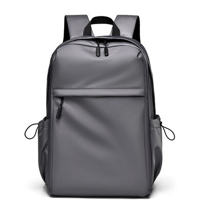 Sleek Minimalist Laptop Backpack 17L PU Coated Zipper Closure Business