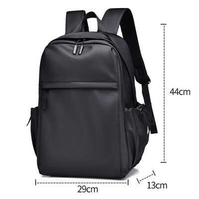 Sleek Minimalist Laptop Backpack 17L PU Coated Zipper Closure Business