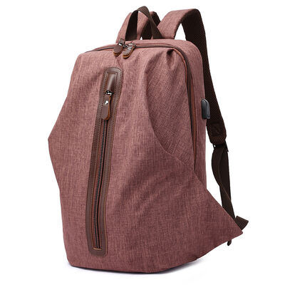 USB Travel Custom Canvas Backpack Daypack 27L Water Resistant