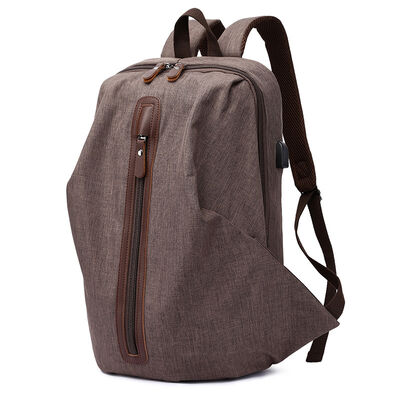 USB Travel Custom Canvas Backpack Daypack 27L Water Resistant