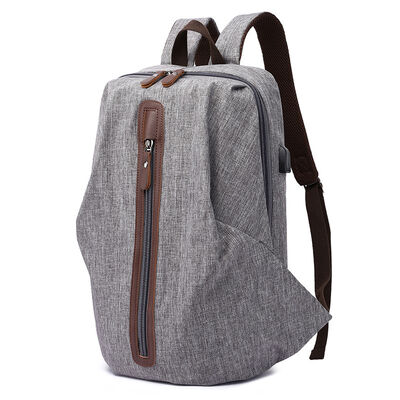 USB Travel Custom Canvas Backpack Daypack 27L Water Resistant