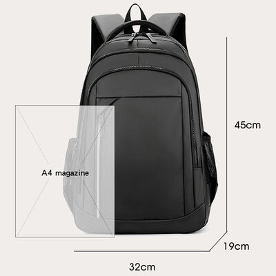 Reflective Safety 30L PU Coated Business Laptop Backpack Luggage Strap ODM