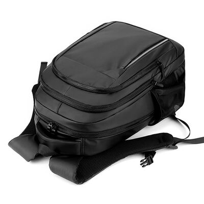 Reflective Safety 30L PU Coated Business Laptop Backpack Luggage Strap ODM
