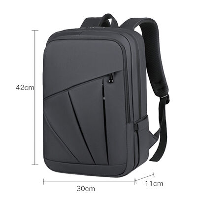 Modern Custom Business Backpack Geometric Laptop Daypack 15L