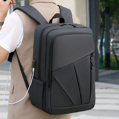 Modern Custom Business Backpack Geometric Laptop Daypack 15L