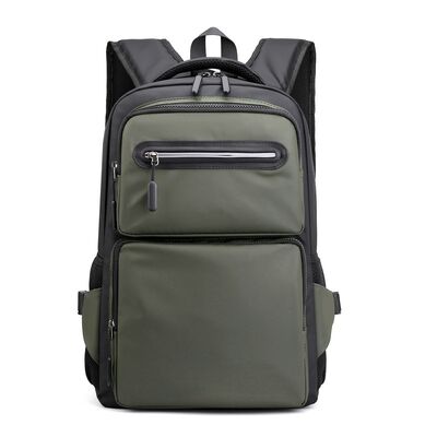 Multi Pocket Reflective Zipper Laptop Backpack Commuter Pack 20L PU Coated