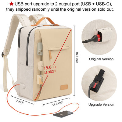 Oxford Custom Business Backpack Smart Commuter Daypack 23L Zipper Closure