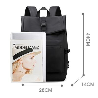 Roll Top Waterproof 17L Custom Business Backpack Urban Commuter Pack ODM