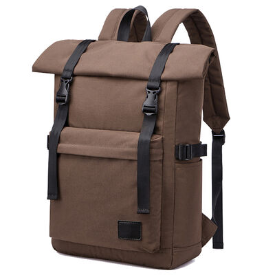 Roll Top Travel Backpack Heavy Duty Commuter Pack 25L 600D Oxford