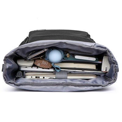 Roll Top Travel Backpack Heavy Duty Commuter Pack 25L 600D Oxford