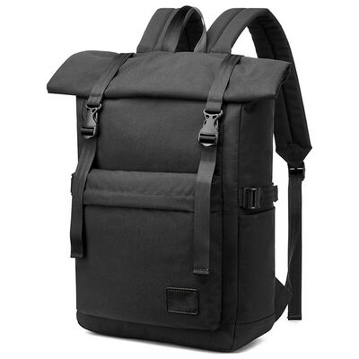 Roll Top Travel Backpack Heavy Duty Commuter Pack 25L 600D Oxford