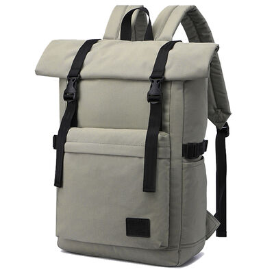 Roll Top Travel Backpack Heavy Duty Commuter Pack 25L 600D Oxford