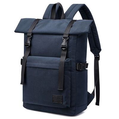 Roll Top Travel Backpack Heavy Duty Commuter Pack 25L 600D Oxford