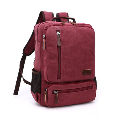 Water Resistant Custom Canvas Backpack Washed 19L Rucksack