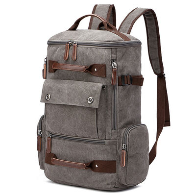 Tactical Custom Canvas Backpack Travel Heavy Duty Large Capacity
