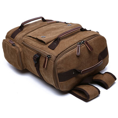 Tactical Custom Canvas Backpack Travel Heavy Duty Large Capacity