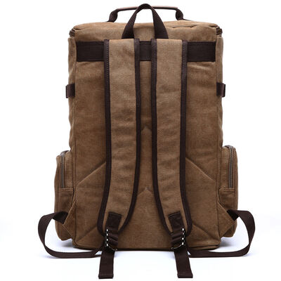 Tactical Custom Canvas Backpack Travel Heavy Duty Large Capacity