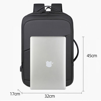 Dual Handle Executive Laptop Backpack 25L PU Coated Commuter Pack