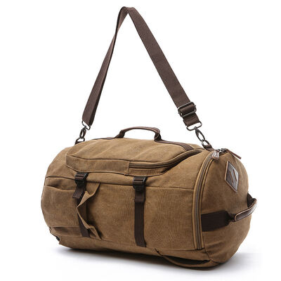 Convertible Custom Canvas Backpack Large Capacity Travel Duffle