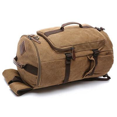 Convertible Custom Canvas Backpack Large Capacity Travel Duffle