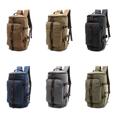 Convertible Custom Canvas Backpack Large Capacity Travel Duffle