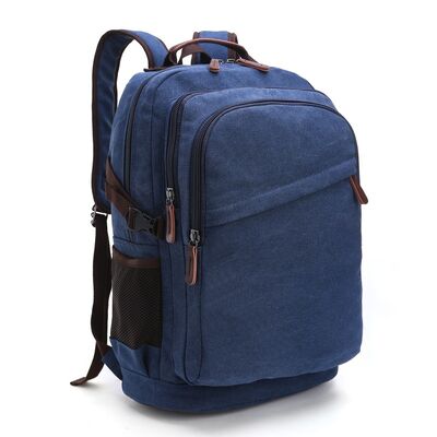 Classic Custom Canvas Backpack Multi Layer Tech Laptop Travel