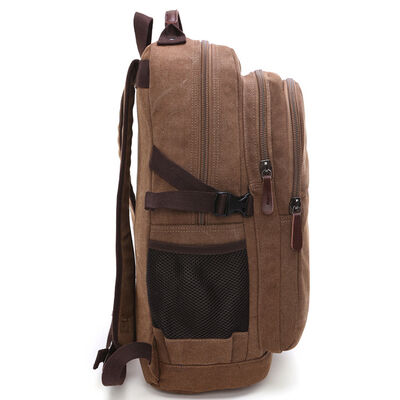 Classic Custom Canvas Backpack Multi Layer Tech Laptop Travel