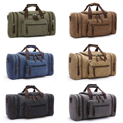 Heavy Duty Custom Duffel Bag Canvas Travel 40L Water Resistant