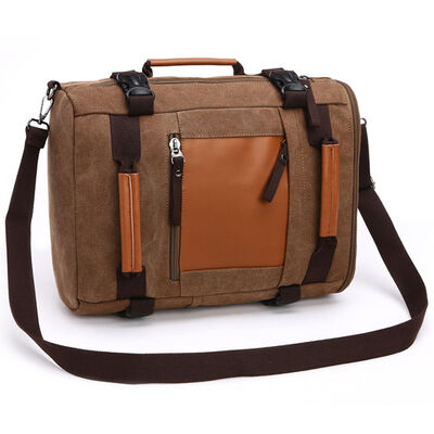 Vintage Canvas Travel Backpack Convertible Duffel Rucksack 15L