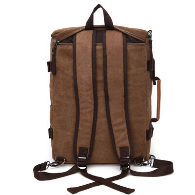 Vintage Canvas Travel Backpack Convertible Duffel Rucksack 15L