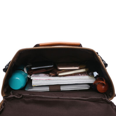 Vintage Canvas Travel Backpack Convertible Duffel Rucksack 15L