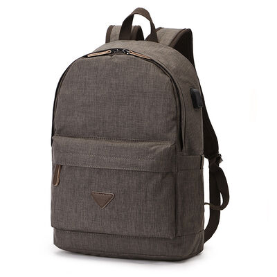 Classic Canvas School Bag Casual Student Bookbag Daypack 20L