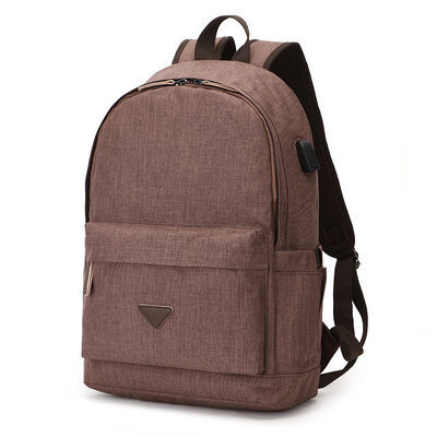Classic Canvas School Bag Casual Student Bookbag Daypack 20L