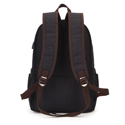 Classic Canvas School Bag Casual Student Bookbag Daypack 20L