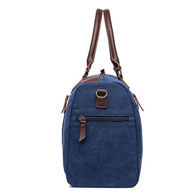 Leather Canvas Custom Duffel Bag 40L Water Resistant Outdoor