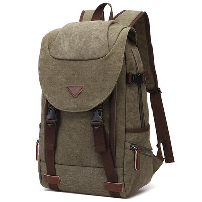 Vintage Canvas Rucksack Casual Outdoor Travel Hiking Daypack