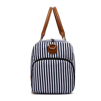 Striped Custom Duffel Bag Travel 40L Water Resistant Outdoor