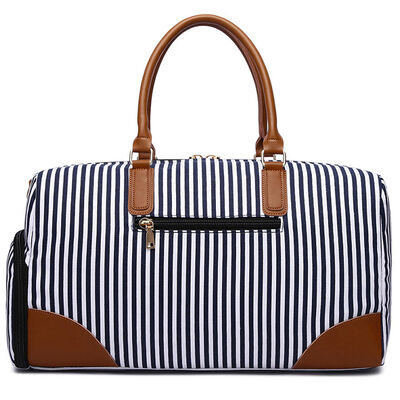 Striped Custom Duffel Bag Travel 40L Water Resistant Outdoor