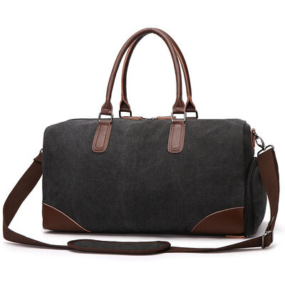 Canvas Overnight Bag 27L Water Resistant Outdoor Travel Gear