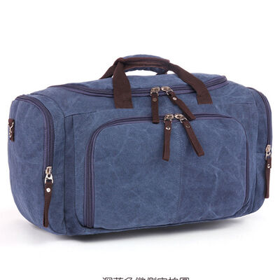 Canvas Duffel Bag 43L Water Resistant Outdoor Travel Gear Bag