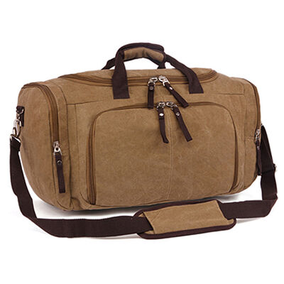 Canvas Duffel Bag 43L Water Resistant Outdoor Travel Gear Bag