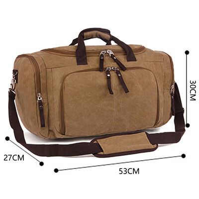 Canvas Duffel Bag 43L Water Resistant Outdoor Travel Gear Bag