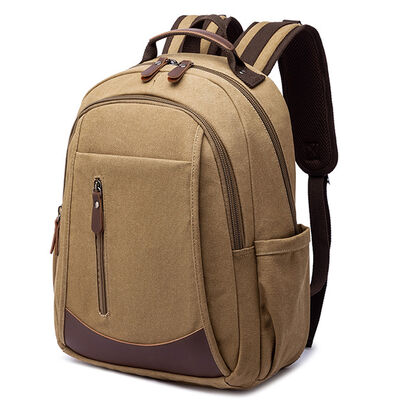 Classic Canvas School Bag Casual Travel Student Backpack Daypack