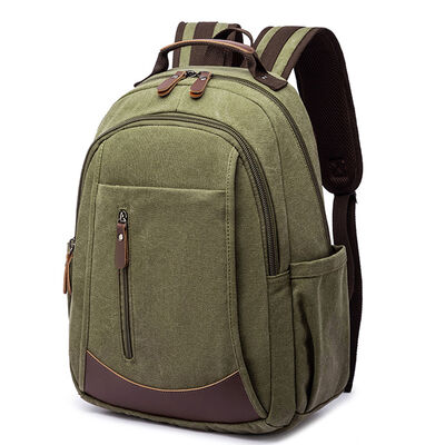 Classic Canvas School Bag Casual Travel Student Backpack Daypack
