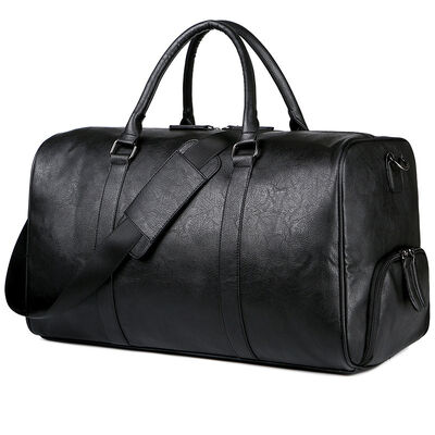 Luxury Leather Duffel Bag Waterproof Weekender 45L Water Resistant