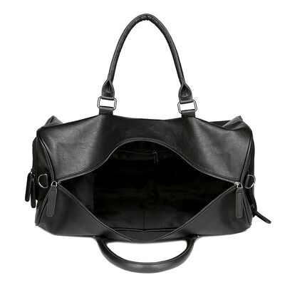 Luxury Leather Duffel Bag Waterproof Weekender 45L Water Resistant